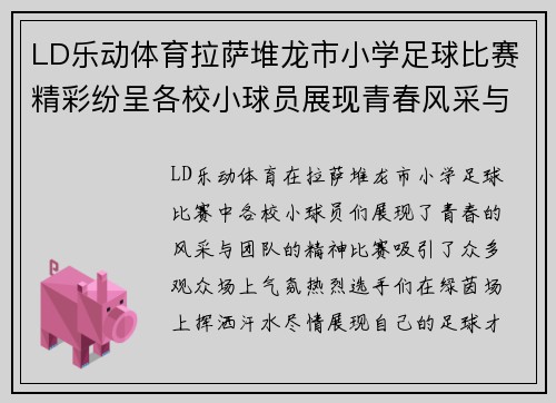 LD乐动体育拉萨堆龙市小学足球比赛精彩纷呈各校小球员展现青春风采与团队精神